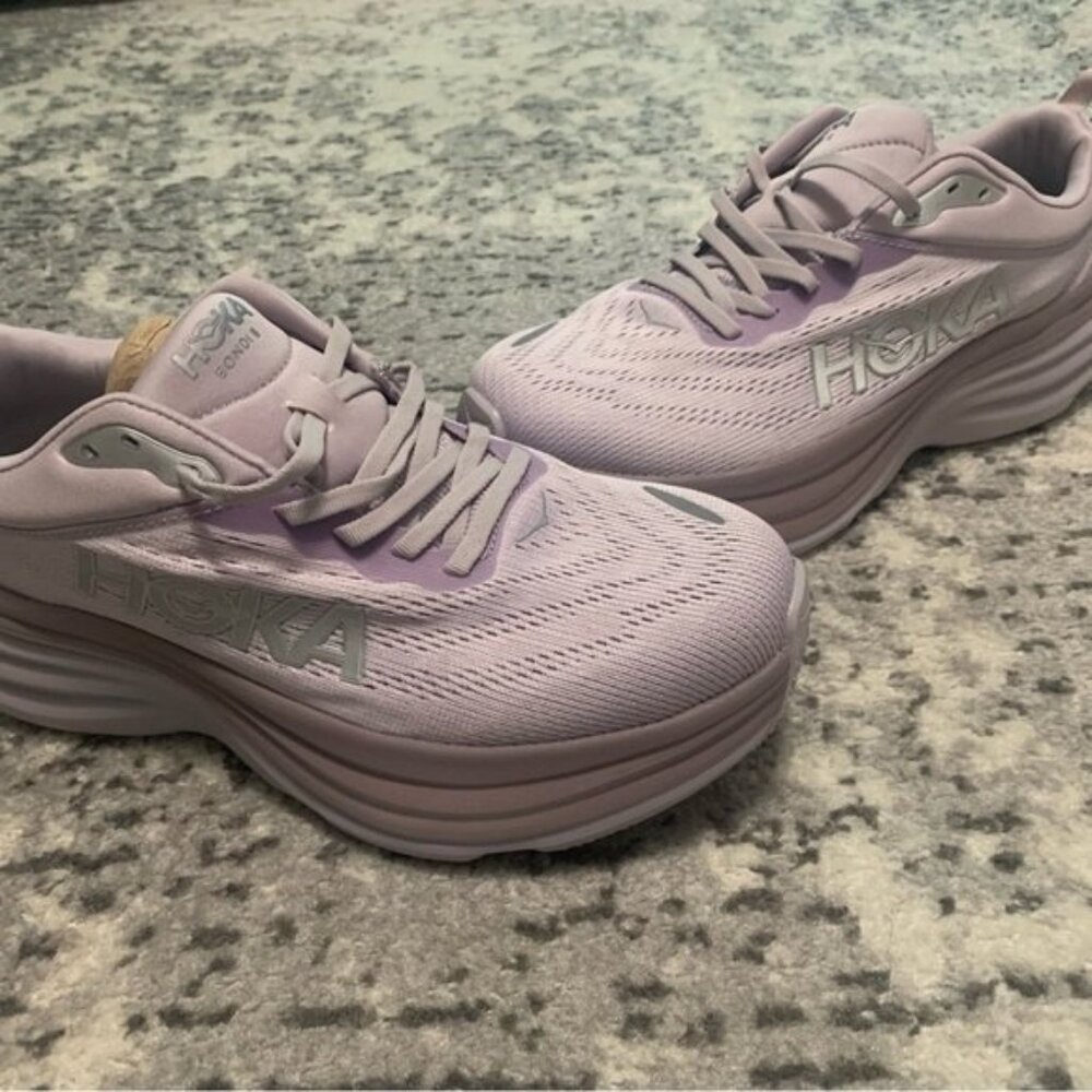 Hoka One One Lavender Athletic Shoes - Picture 2 of 4